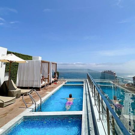 Barranco Piso 18 Vista Al Mar Piscina Jacuzzi Gym Apartment Lima Luaran gambar